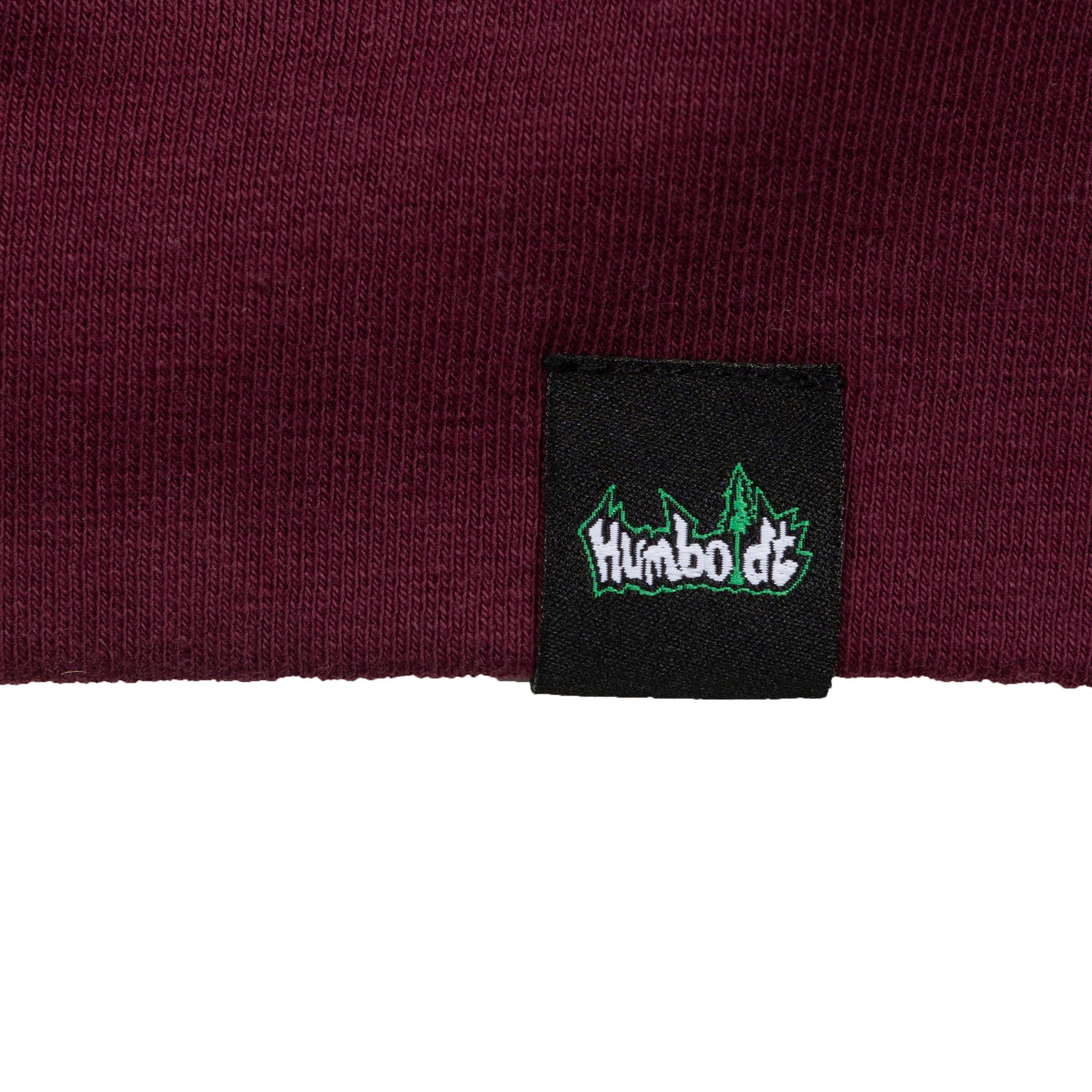 Humboldt Big Treelogo Pullover Hoodie Maroon