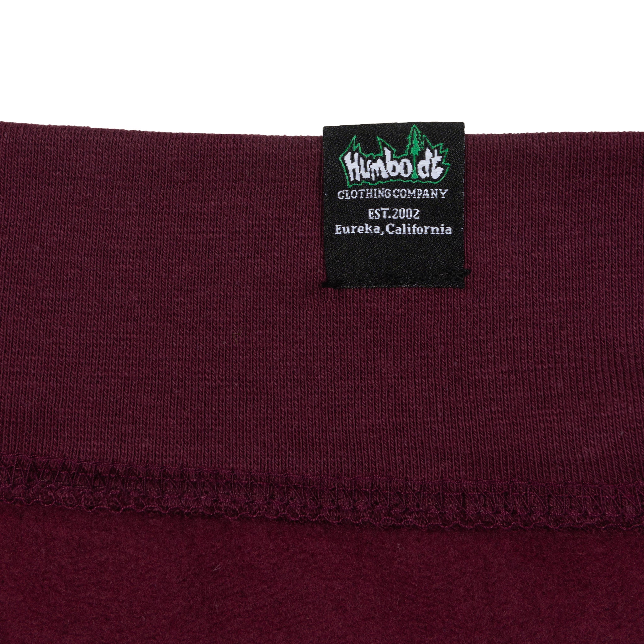 Humboldt Big Treelogo Pullover Hoodie Maroon