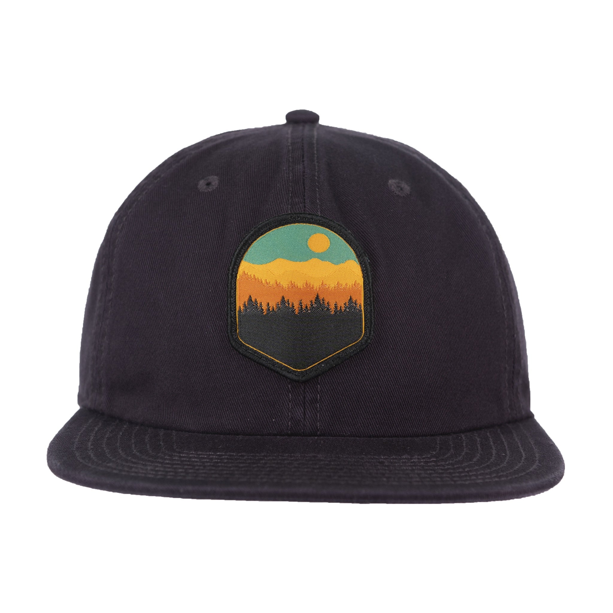 FB Mountain Scene Class Strap Hat Plum