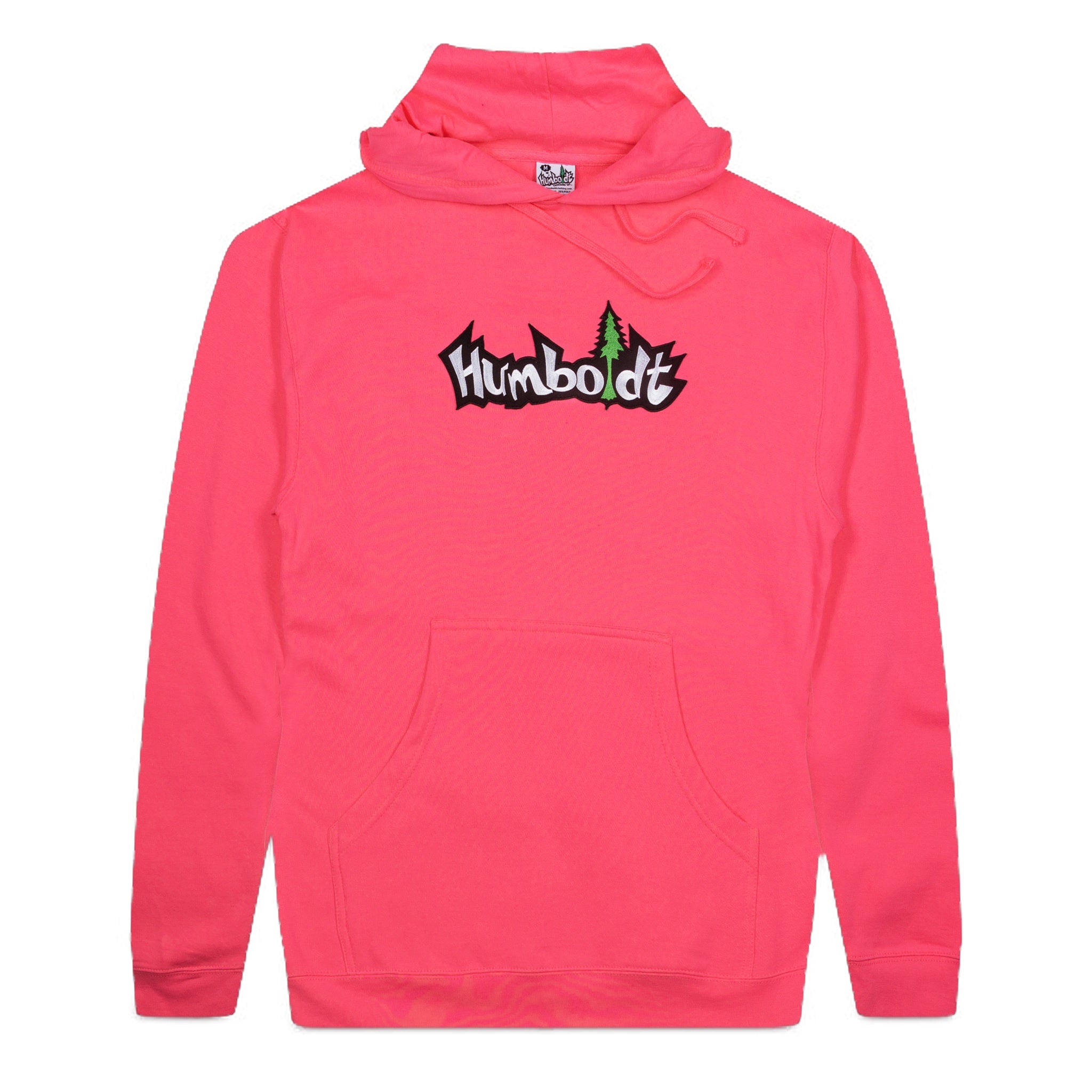 Humboldt Big Treelogo Pullover Hoodie Neon Pink