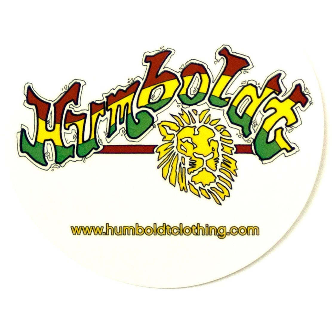 Rasta Lion Sticker - Humboldt Clothing Company