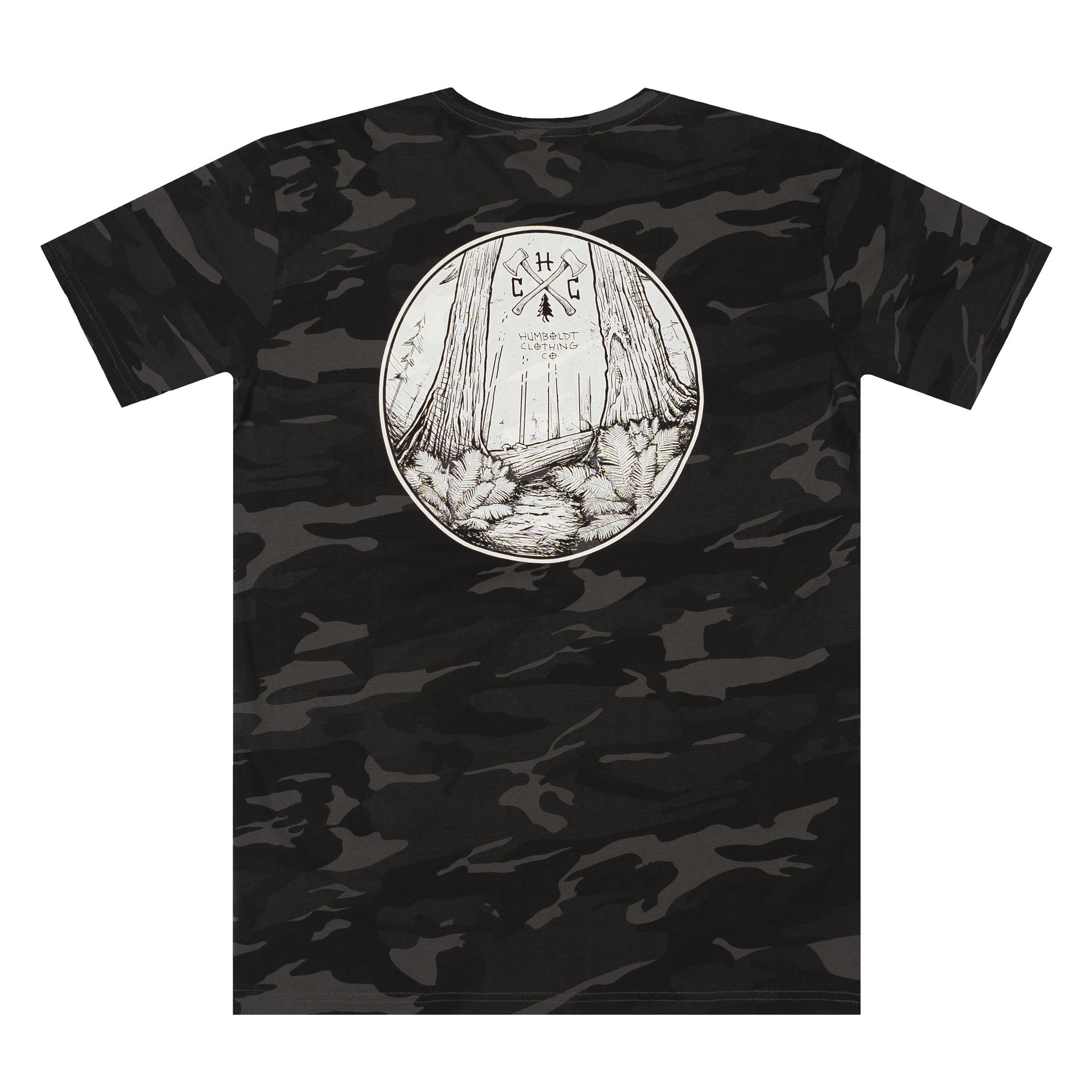 Timberjack Tshirt Black Camo