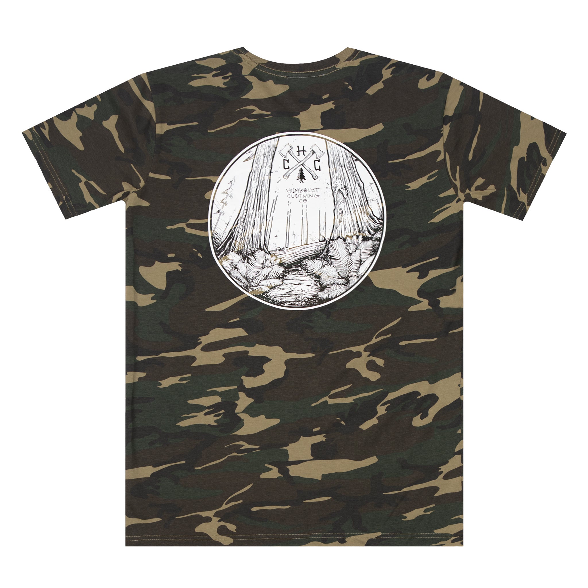 Timberjack Tshirt Green Camo